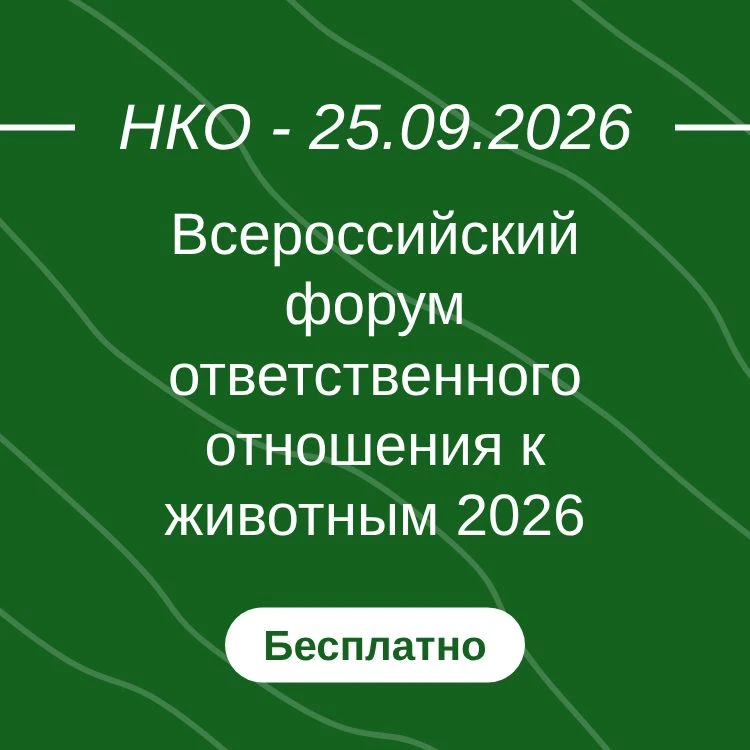 Всероссийский форум ответственного отношения к животным 2026