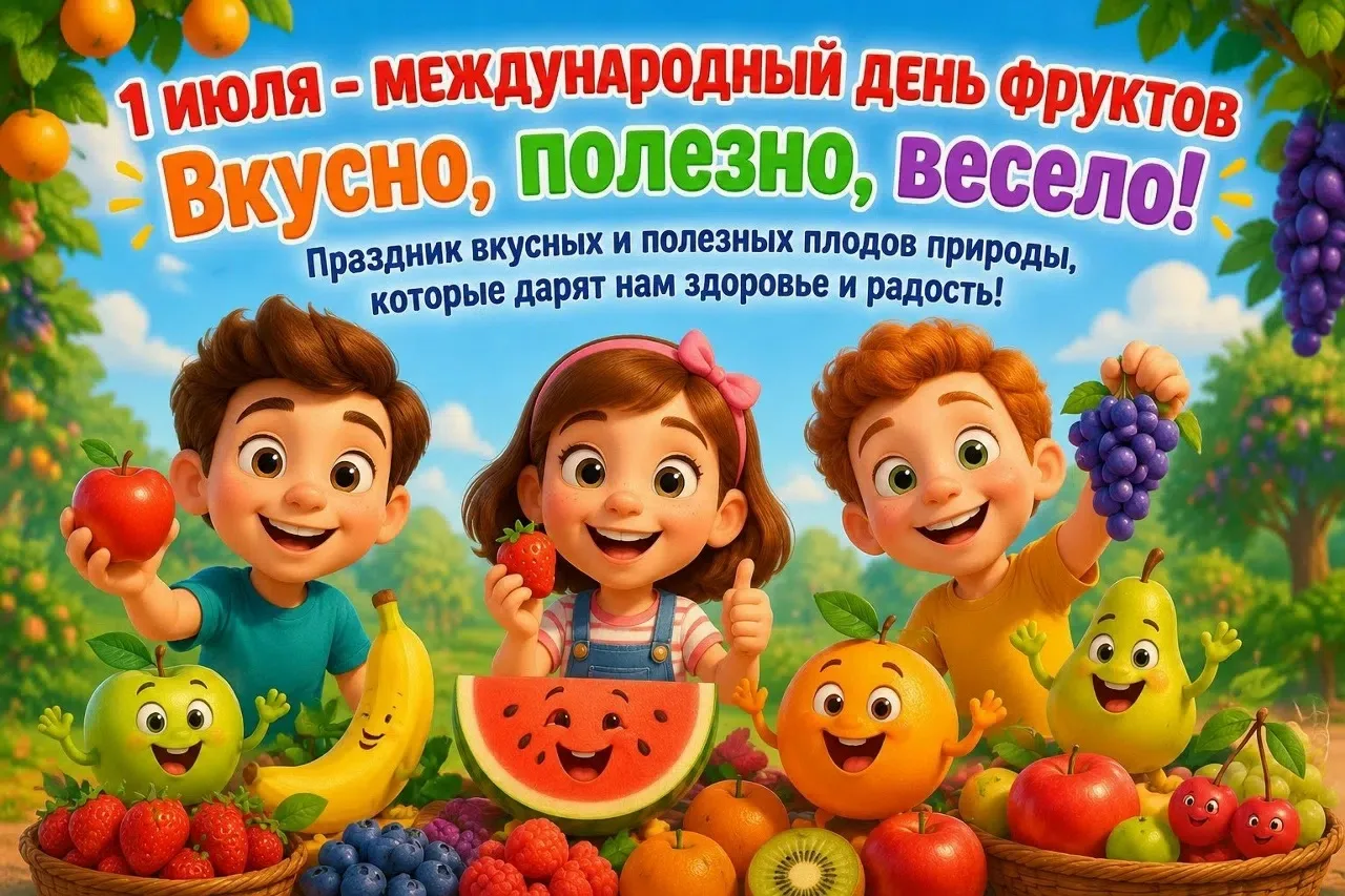 1 июля в здании 3 отмечали необычный и вкусный праздник - Международный день фруктов 🍉 🥝🍑, которы