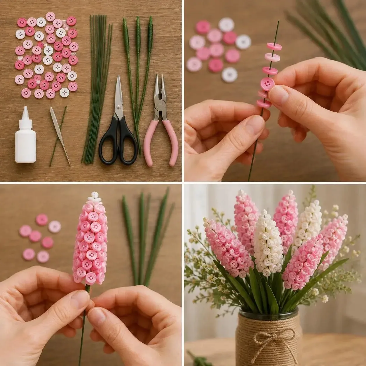 Букет из пуговиц 😍

Подписывайтесь 
https://max.ru/idei_dli_tvorchestva и не забывайте поставить ❤️