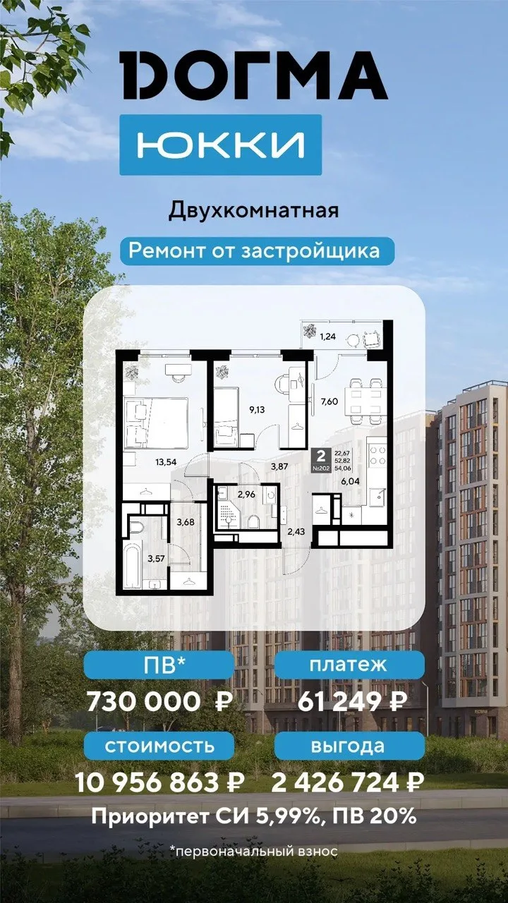 Догма Юкки 

Мат кап в первый взнос ✅
Можно совсем без ПВ 👌

С ремонтом ✅

#юкки #просвещения #санк