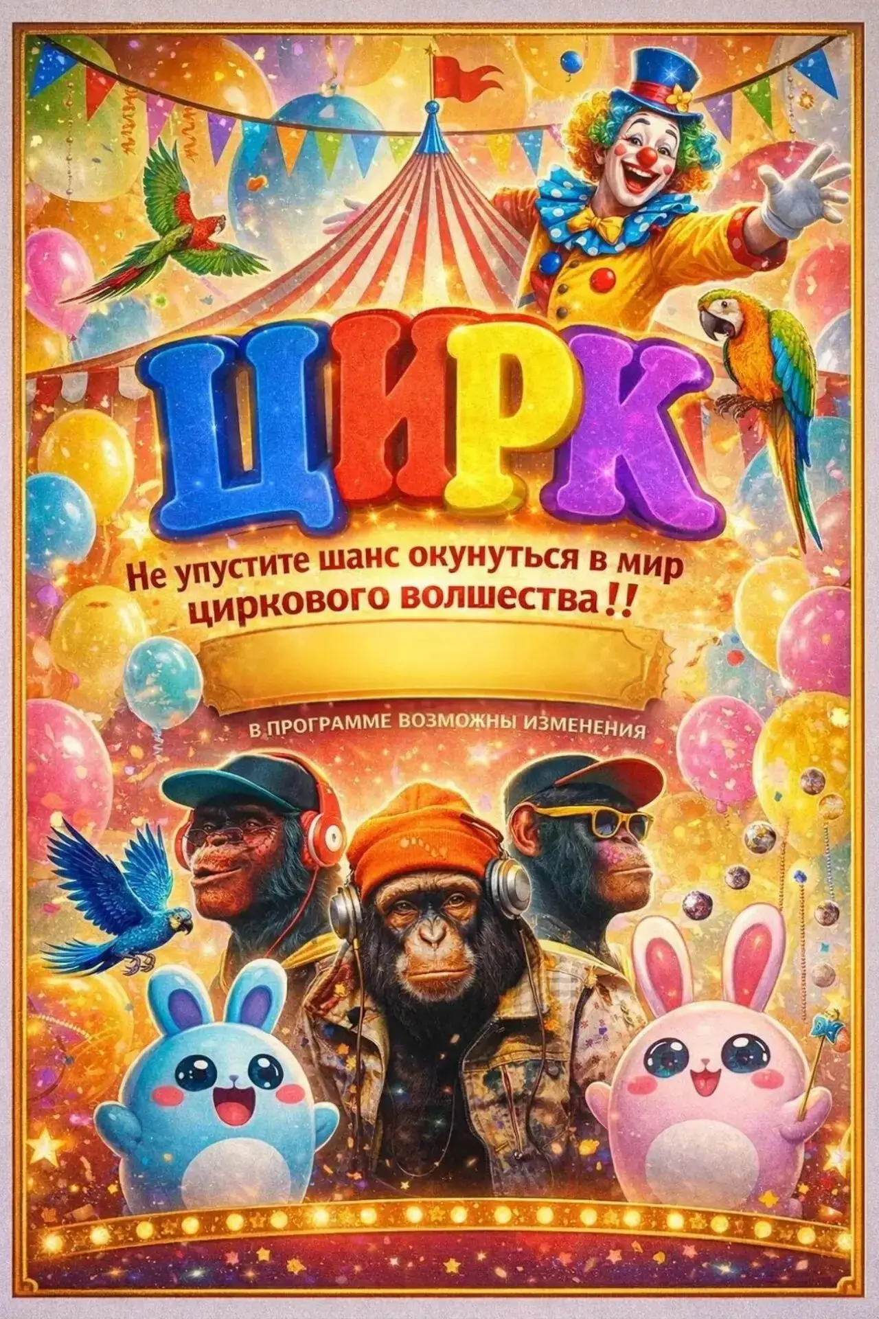 📢Приглашаем всех в цирк