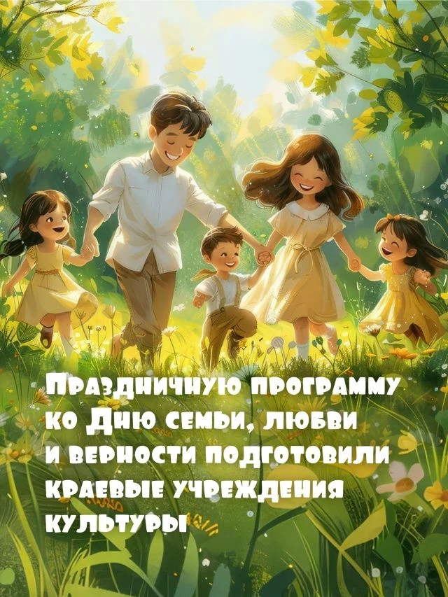 Праздничную программу ко Дню семьи, любви и верности подготовили краевые учреждения кул...