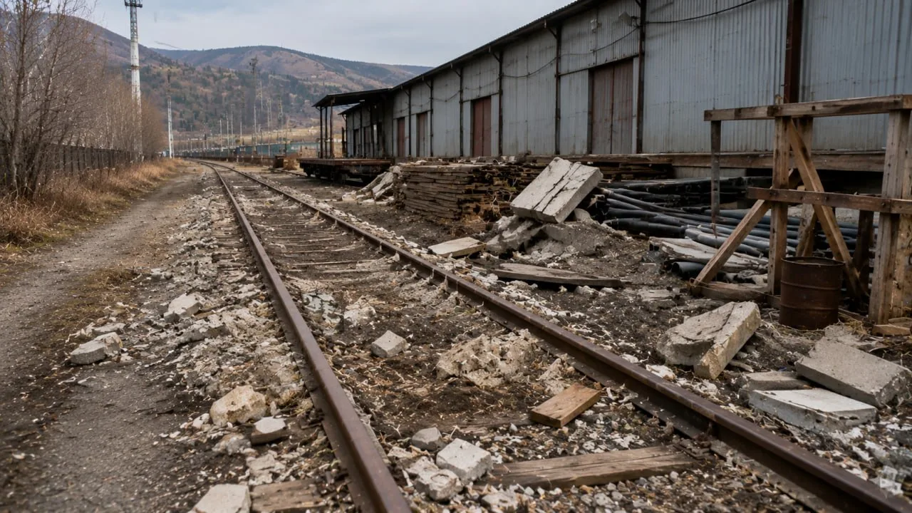 🚂 «Читаглавснаб» захламил железнодорожные пути строительным мусором.
