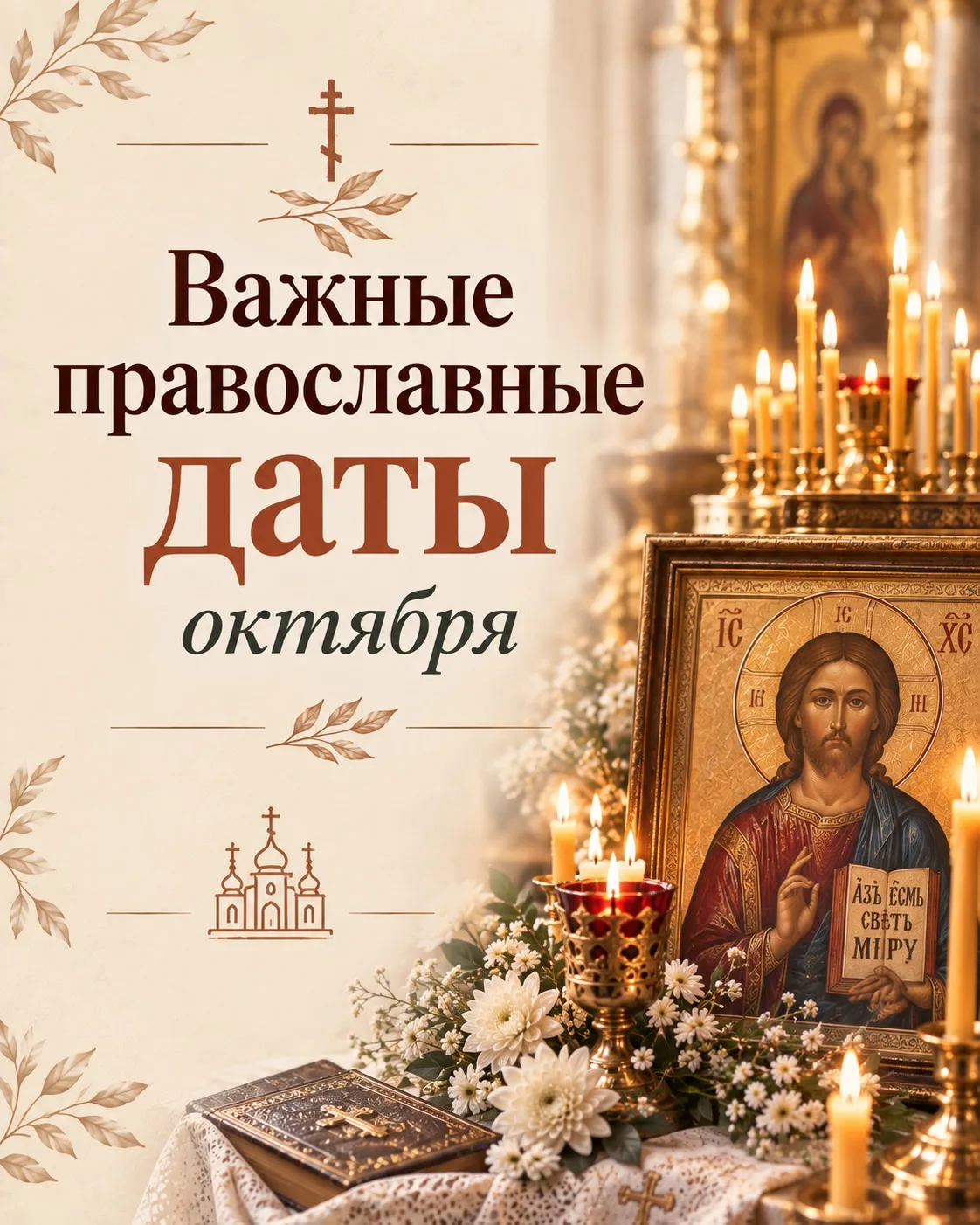 💫 Важные православные даты октября :