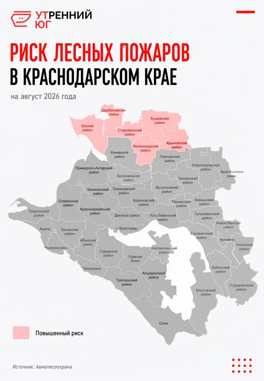 🔥Северные районы Краснодарского края — Ейский, Щербиновский, Староминской, Кущевский, Крыловской и 