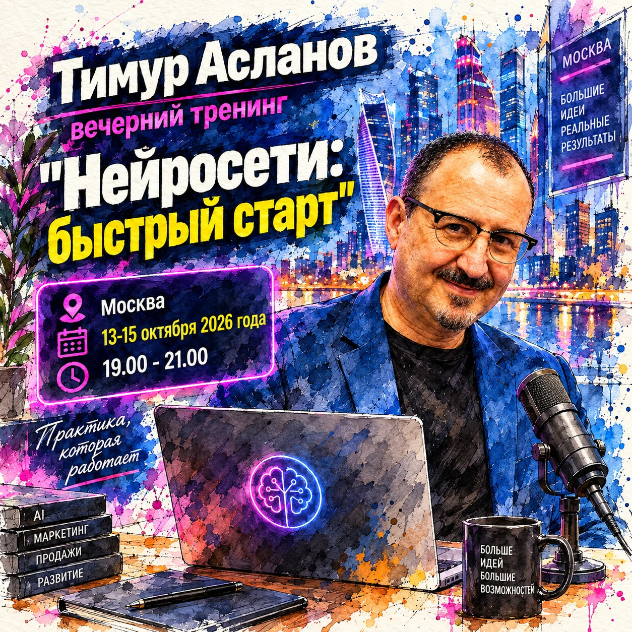 Кто хочет провести со мной три вечера в Москве на следующей неделе?