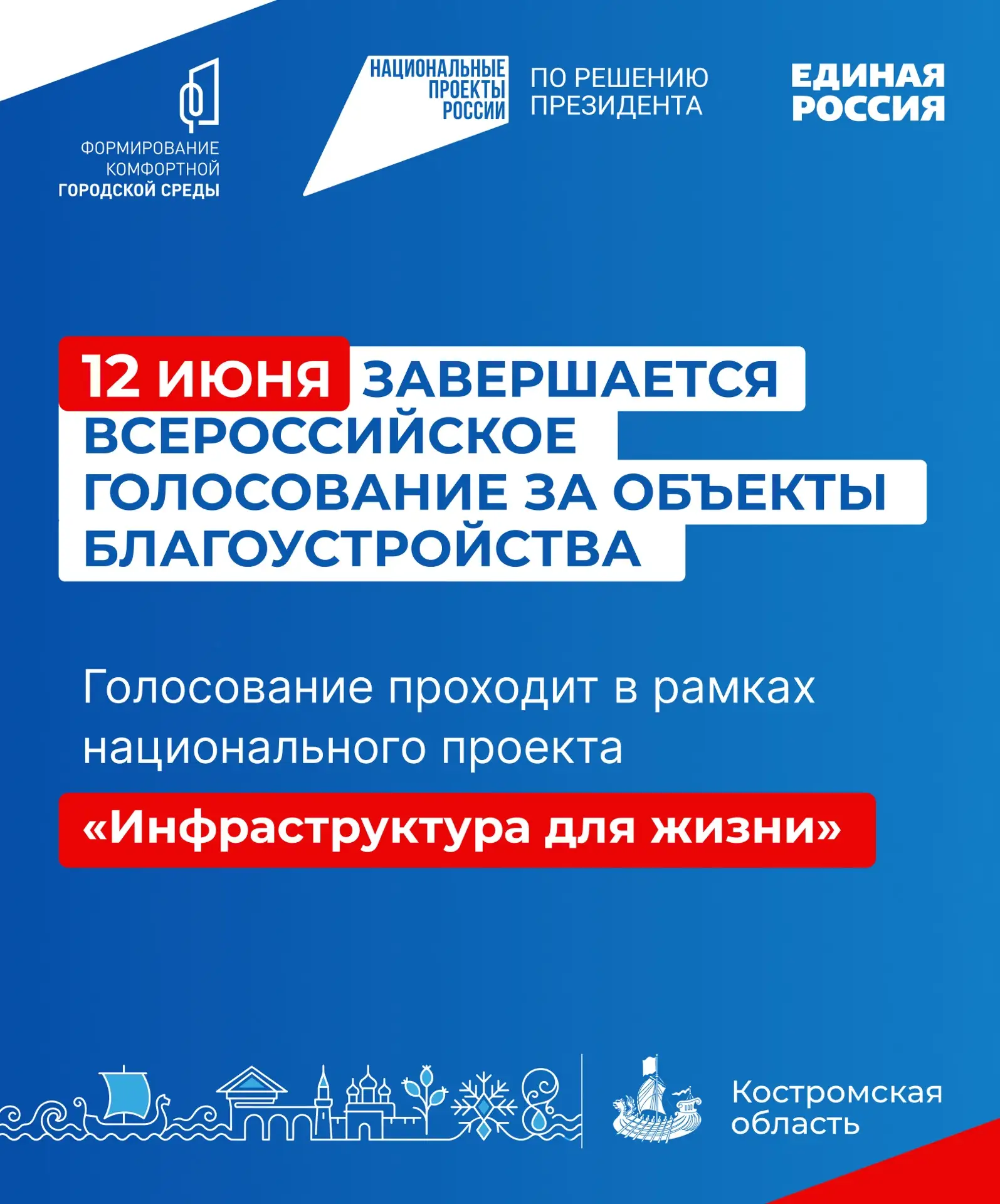 12 июня завершается онлайн-голосование за объекты благоустройства по федеральному проек...