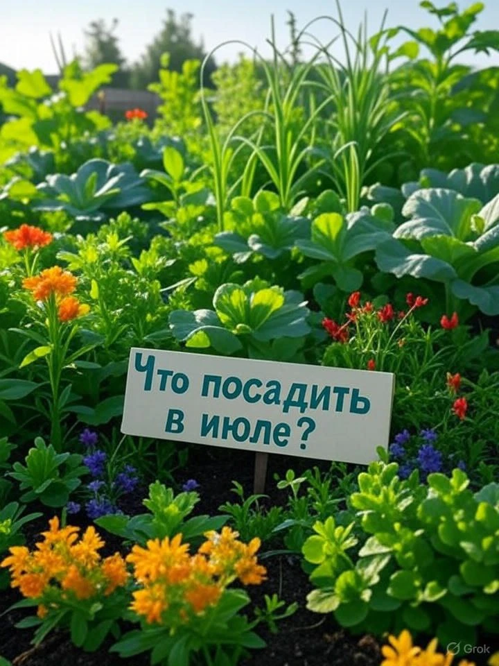 В июле еще можно посеять культуры с коротким периодом вегетации, чтобы успеть собрать урожай до наст