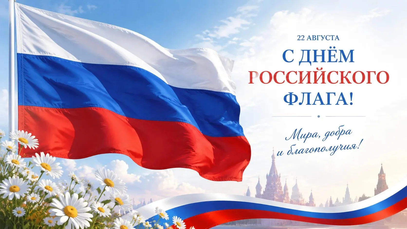Гордость нашей страны: отмечаем День Государственного флага России!