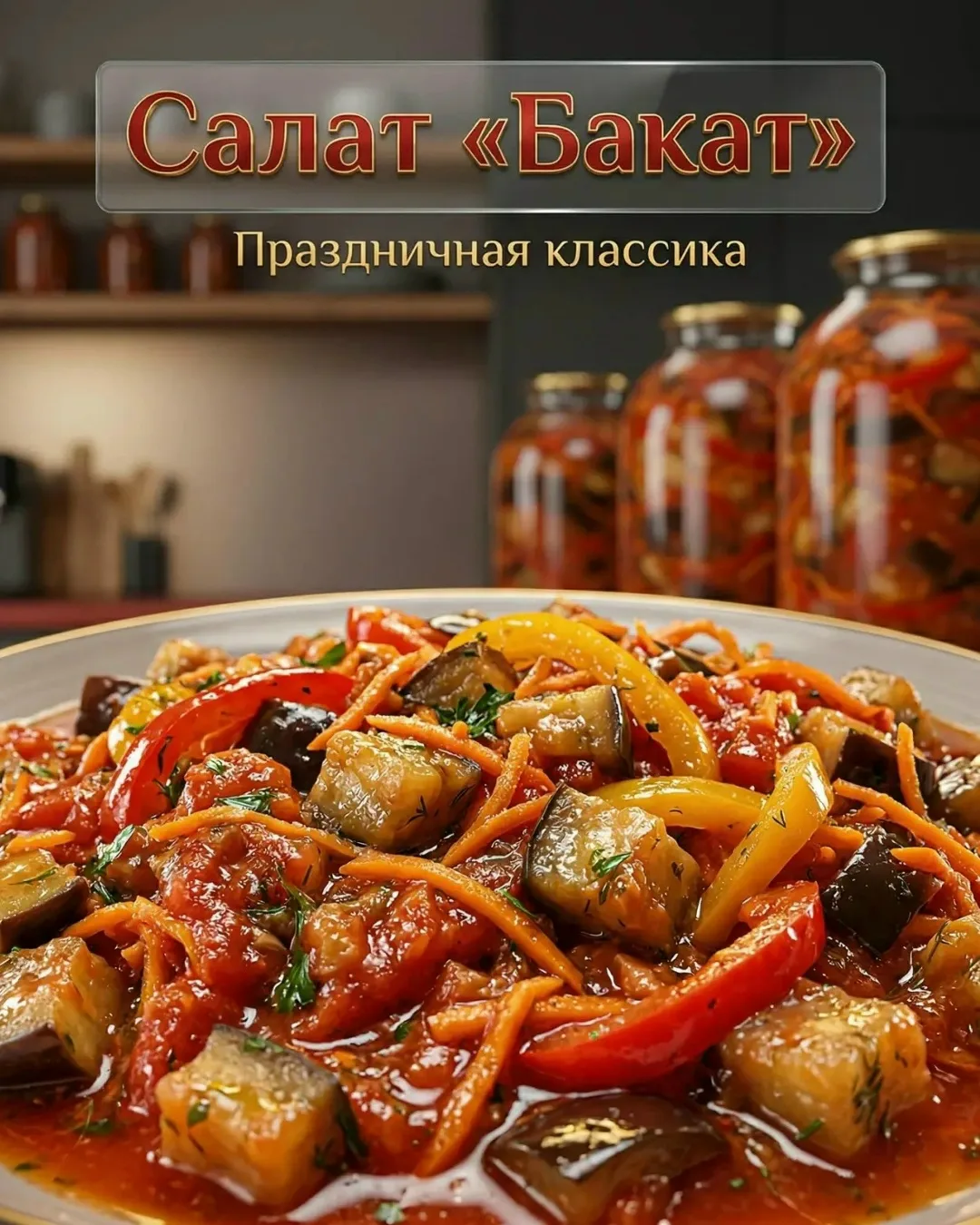 🥗 Салат из баклажан «Бакат»