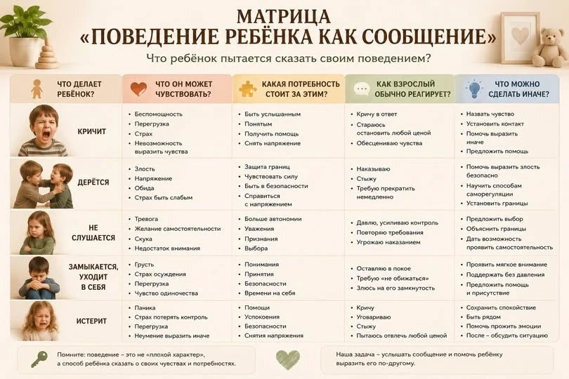 👶Ребёнок не всегда может сказать словами, что он устал, испугался, расстроился или хочет внимания. 