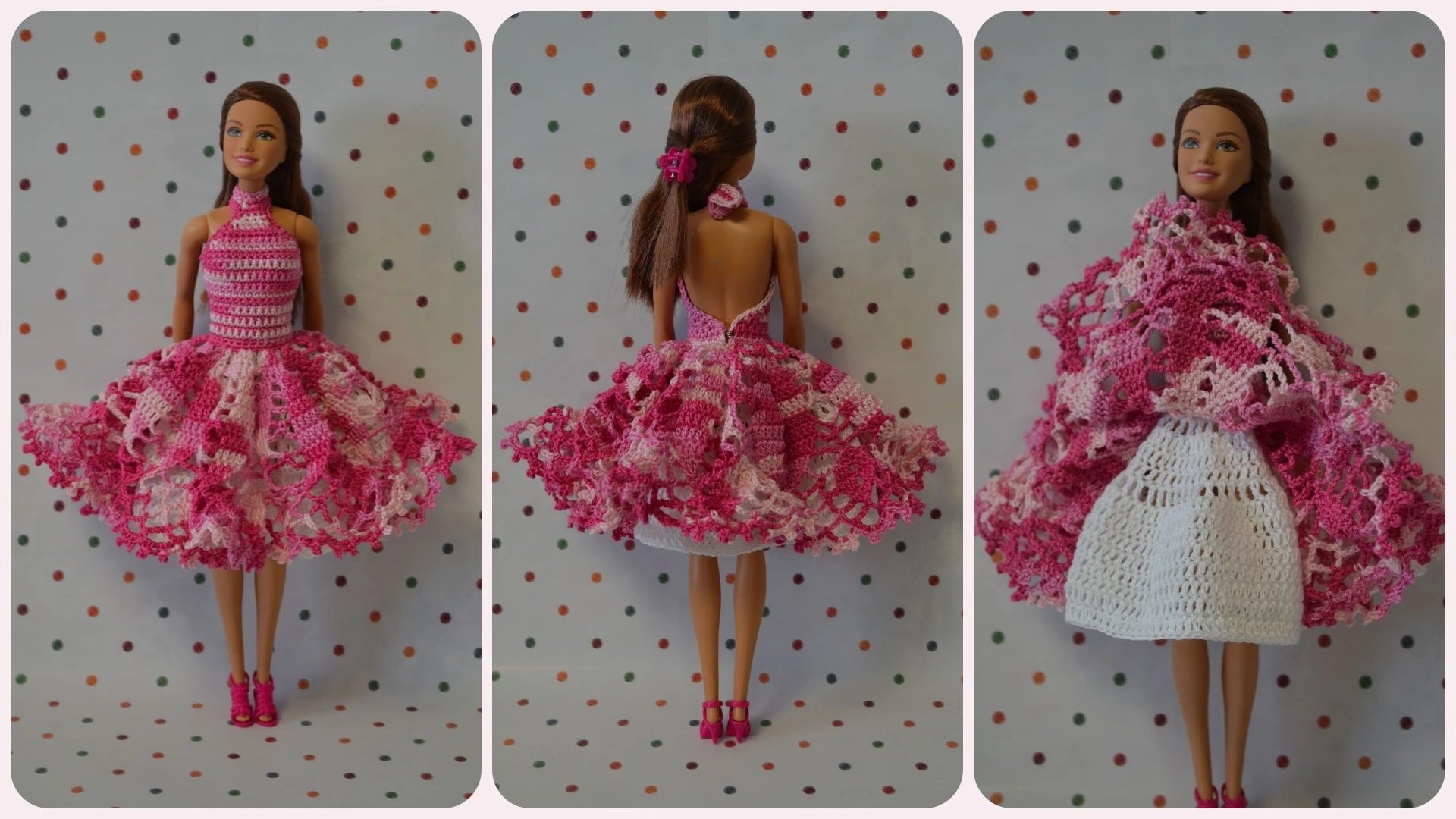 Платье "Розовые грезы" на стандартную фигуру Barbie.