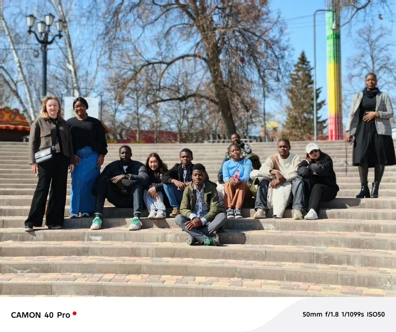 🌷☀️Spring is such a great time for a walk! Foreign students of the Faculty of Internat...