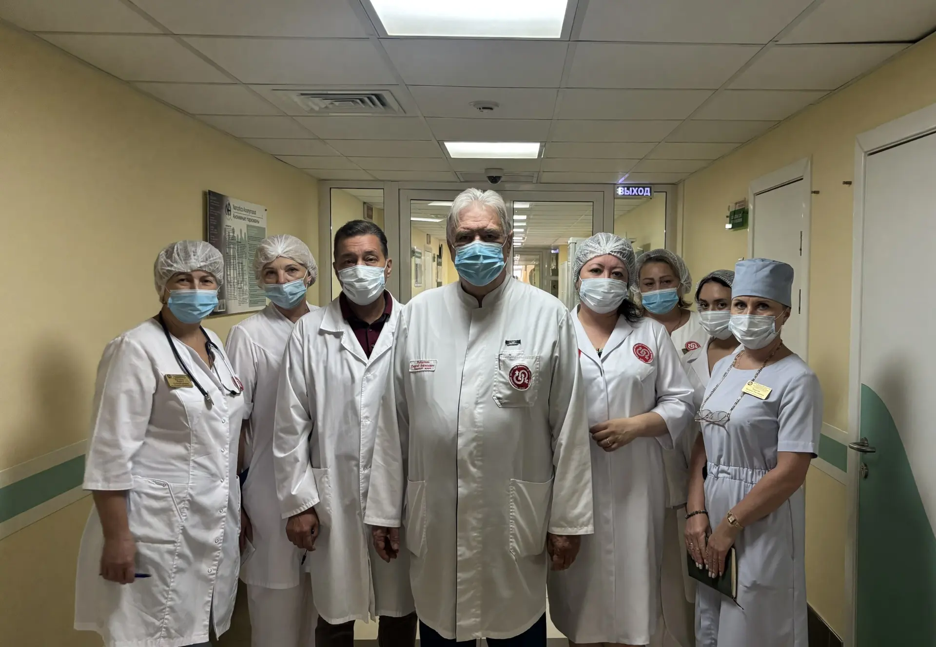 👨‍⚕В среду, 8 июля состоялся обход главного врача Сергея Борисовича Рыбалкина в инфекционном отделе