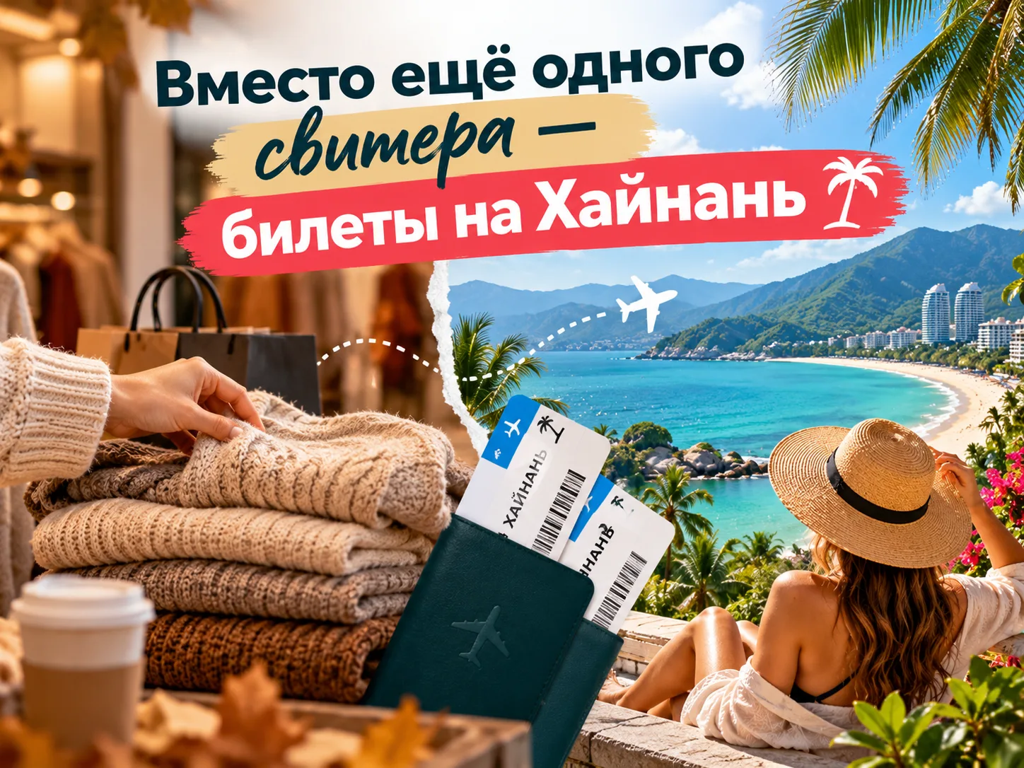 Вместо ещё одного свитера — билеты на Хайнань 🌴
