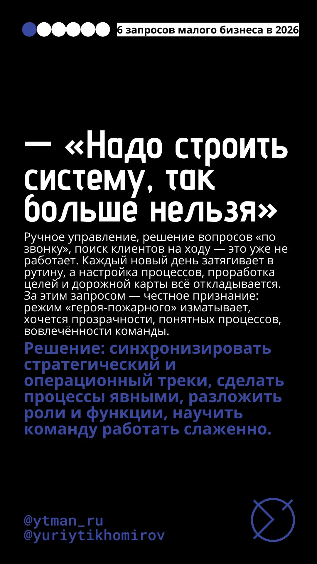 Вот кратко ТОП‑6 запросов малого бизнеса в 2026 году