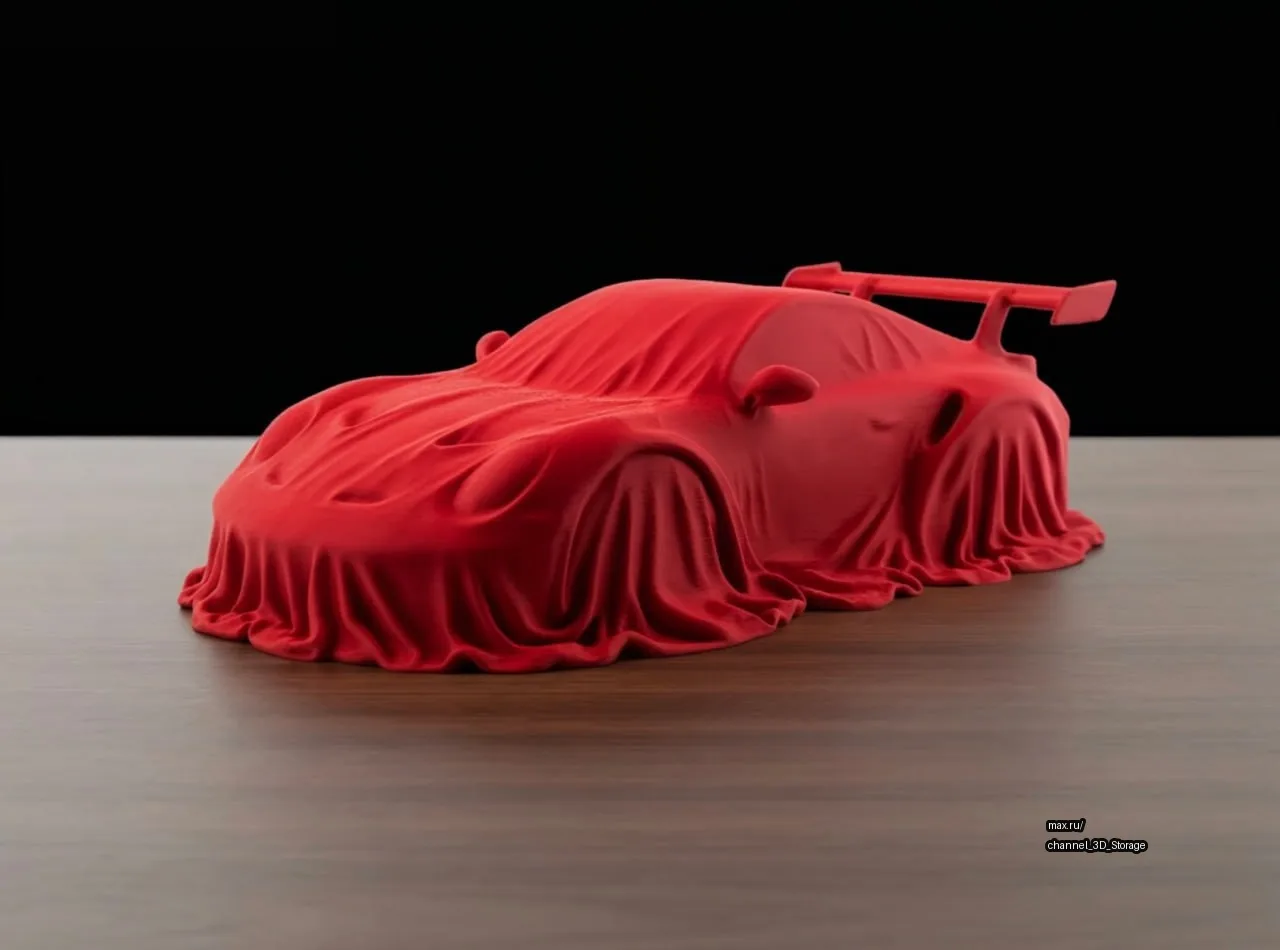 🧩 Porsche 911 GT3 RS, обтянутый тканью