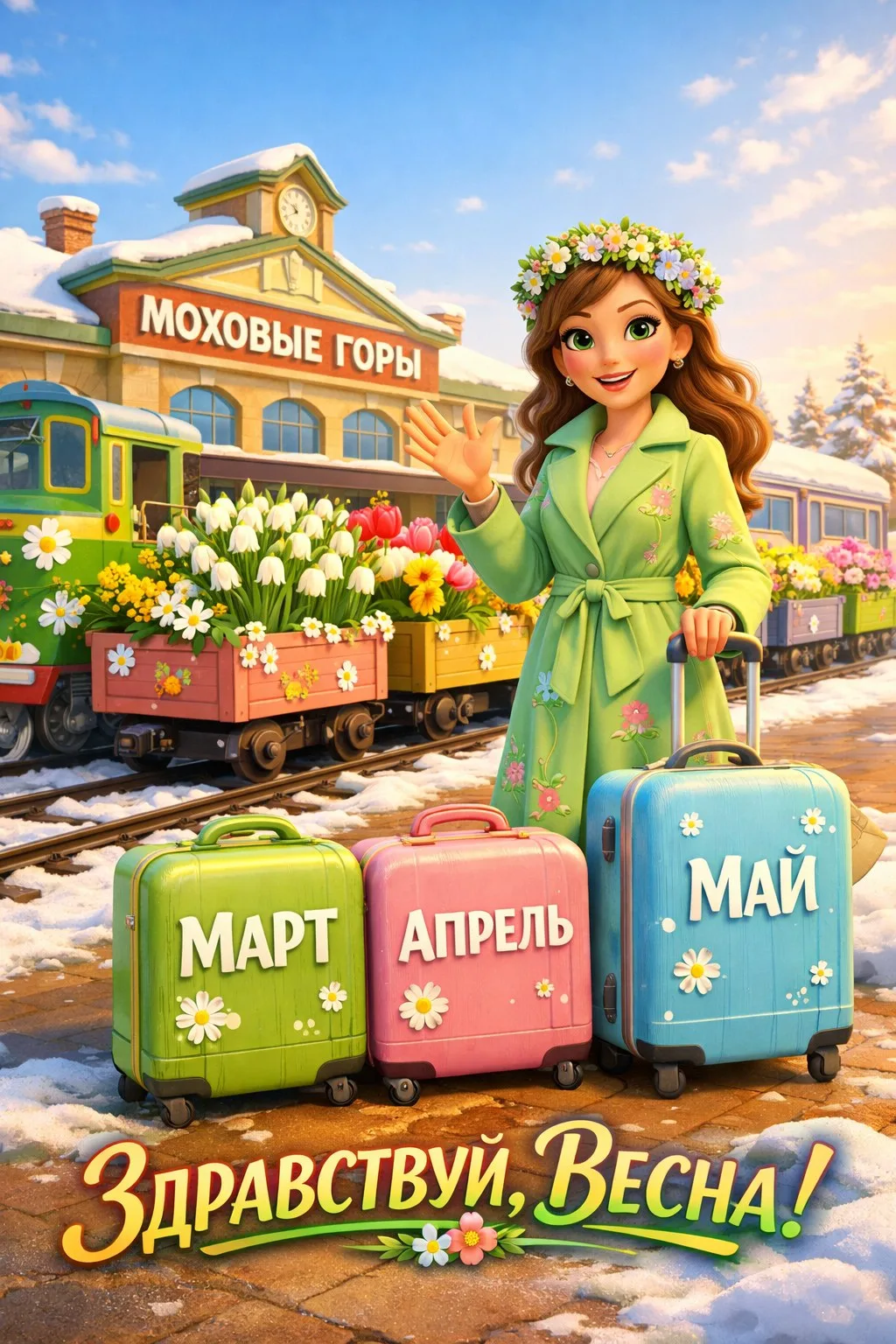 Дорогие родители и наши подписчики, с первым весенним днём! Пусть тают не только снега, но и все тре