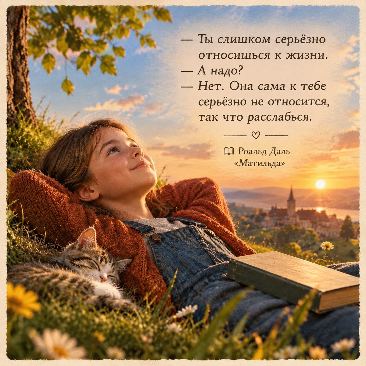 — Ты слишком серьёзно относишься к жизни.