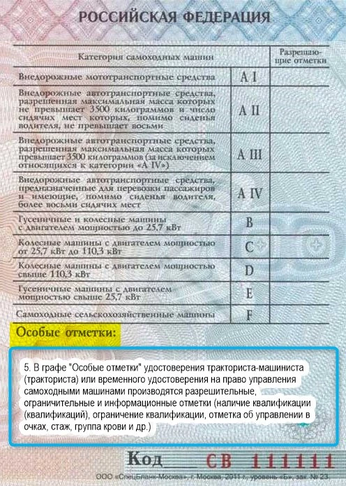 Про особые отметки!