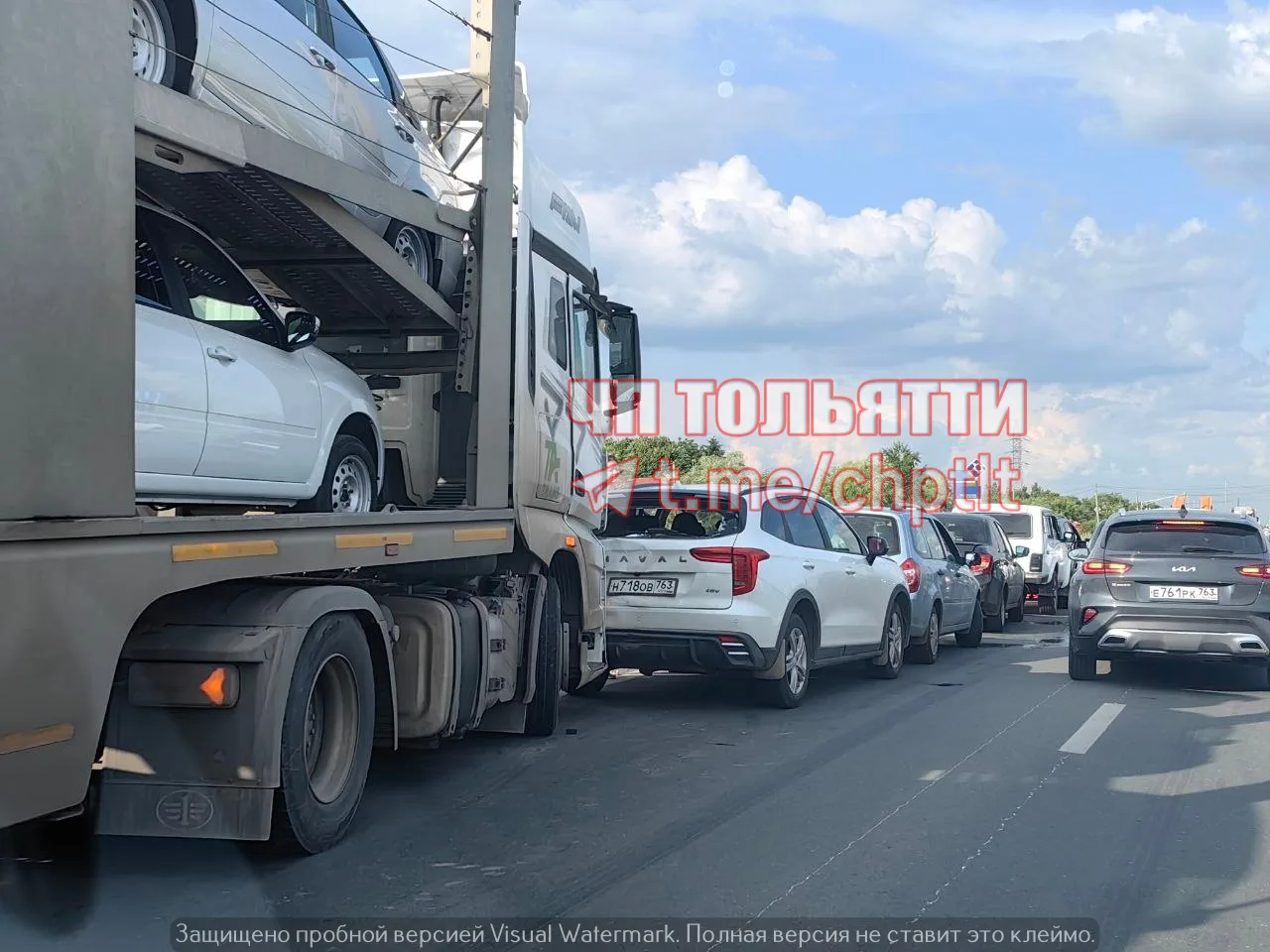 ДТП паровозик с автовозом и 4 машинами на Обводном шоссе

👉️Подписаться на ЧП Тольятти