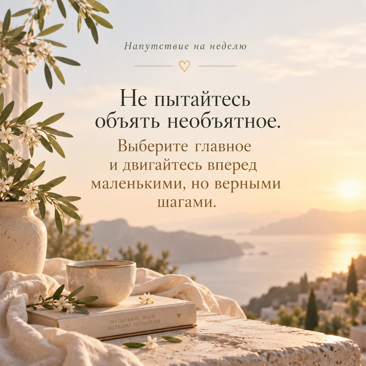Пусть эта неделя будет про главное. Остальное подождет.