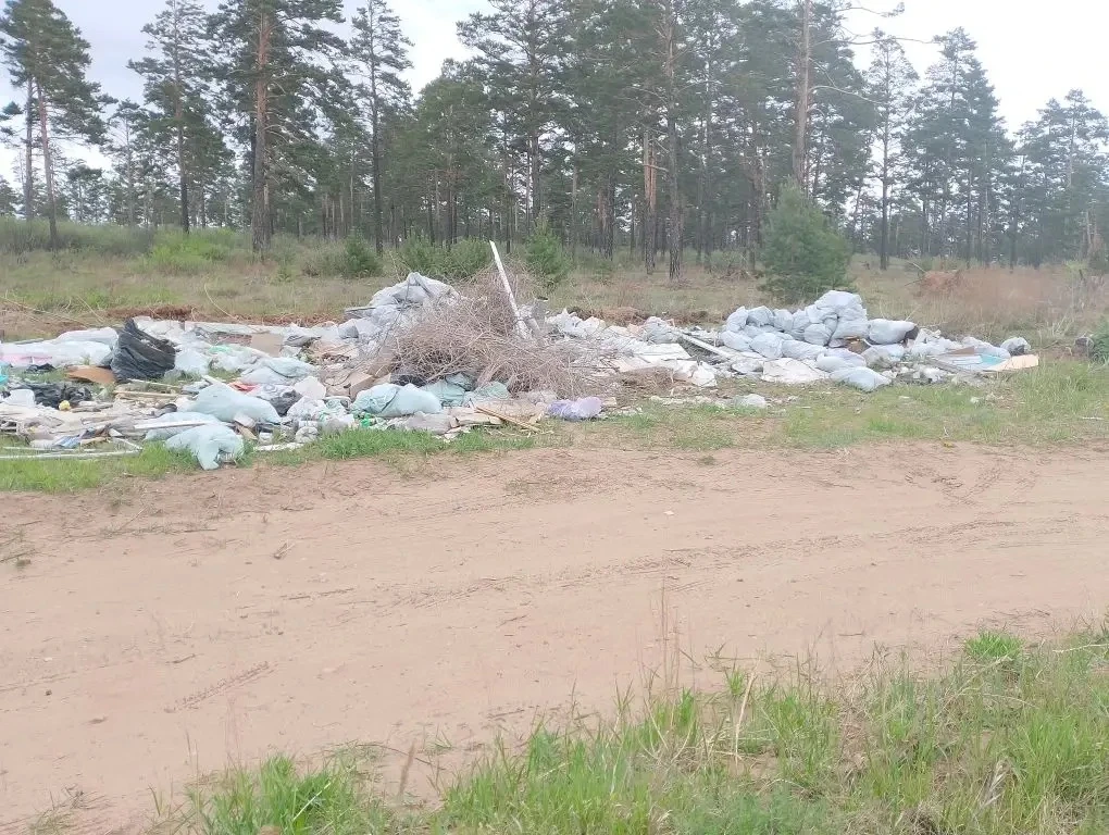 На Центральном кладбище обнаружили несанкционированный выброс бытового мусора