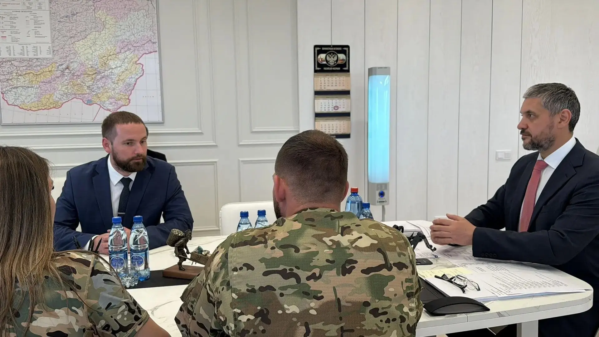 Встретился с бойцами роты противодействия беспилотным системам добровольческого корпуса