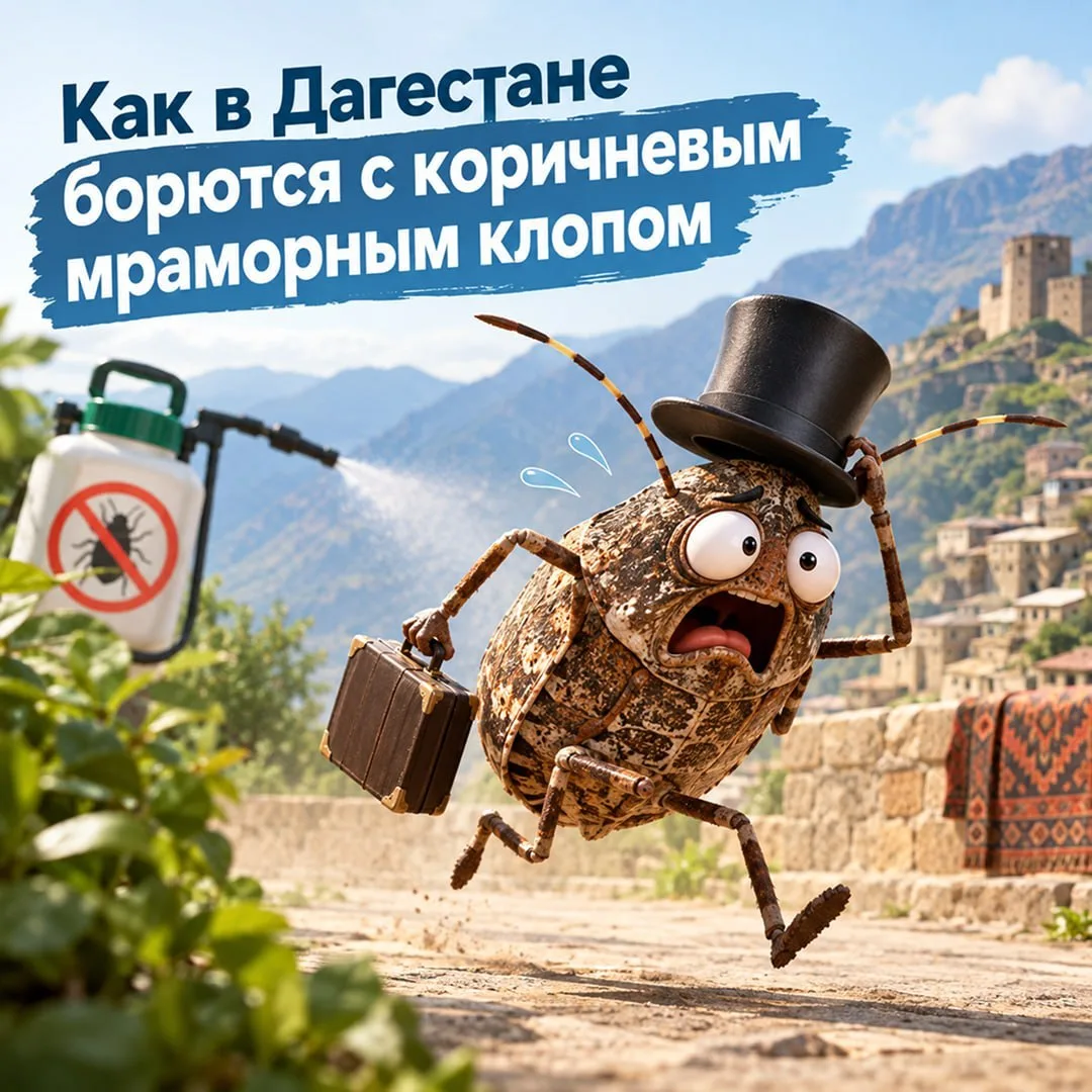 🪲Жители Магарамкентского района жалуются на коричневого мраморного клопа