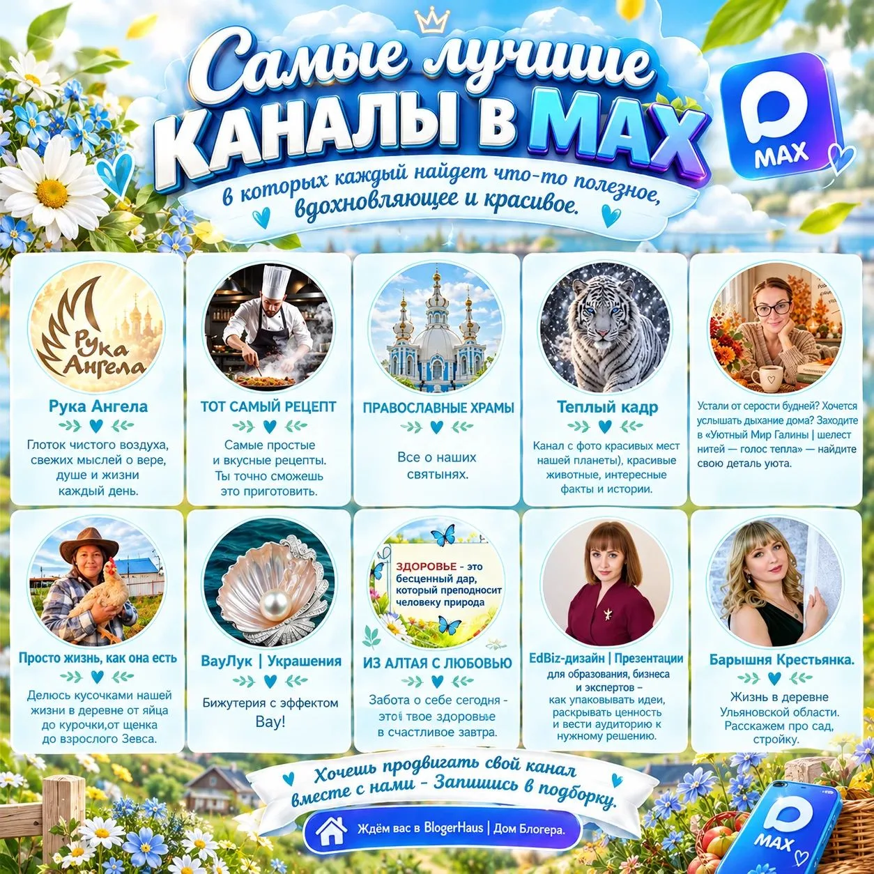Самые лучшие каналы, в которых каждый найдет что- то полезное, вдохновляющее и красивое.