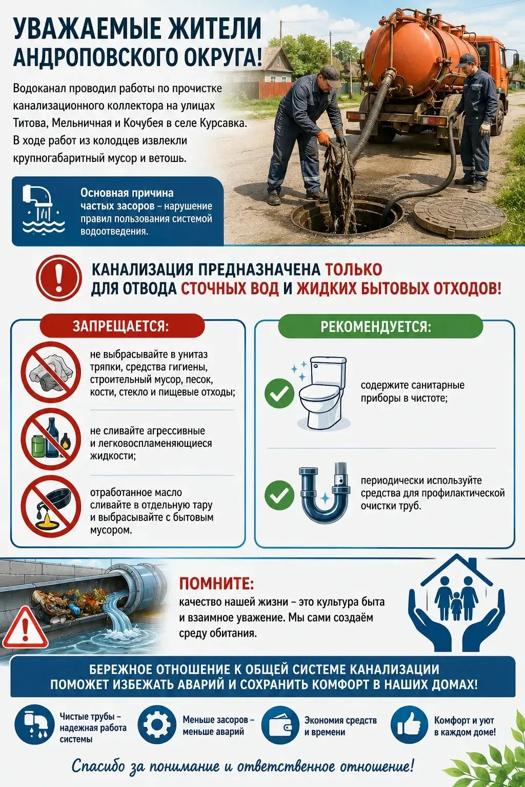 Уважаемые жители Андроповского округа!