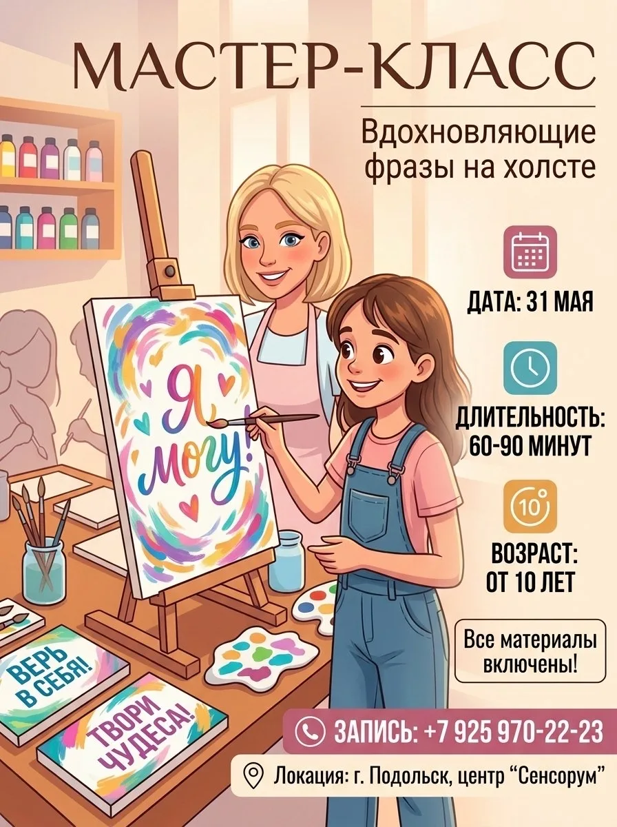 ✨ Слова действительно меняют реальность!

Всего за 1,5 часа ваш ребёнок создаст не просто красивую к