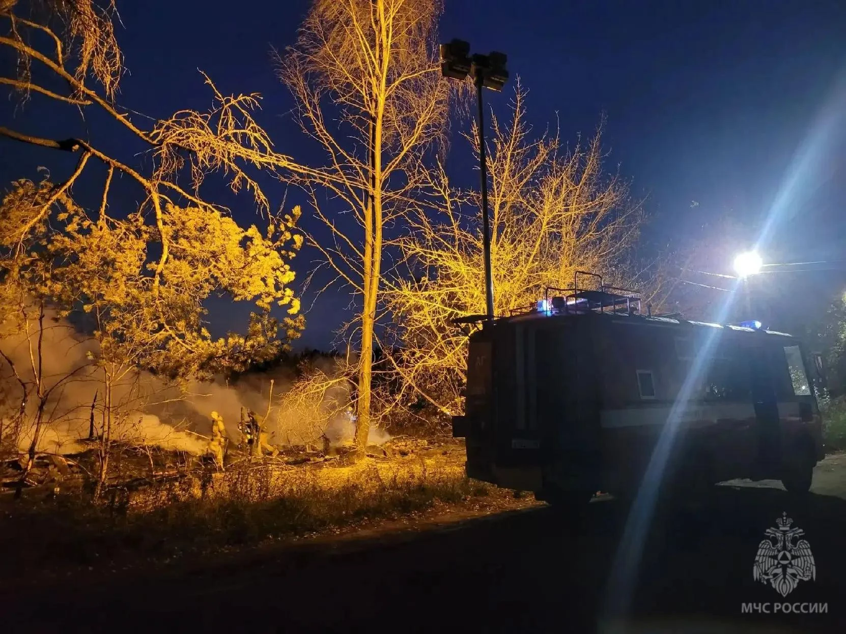 Детская шалость привела к крупному пожару под Кировом