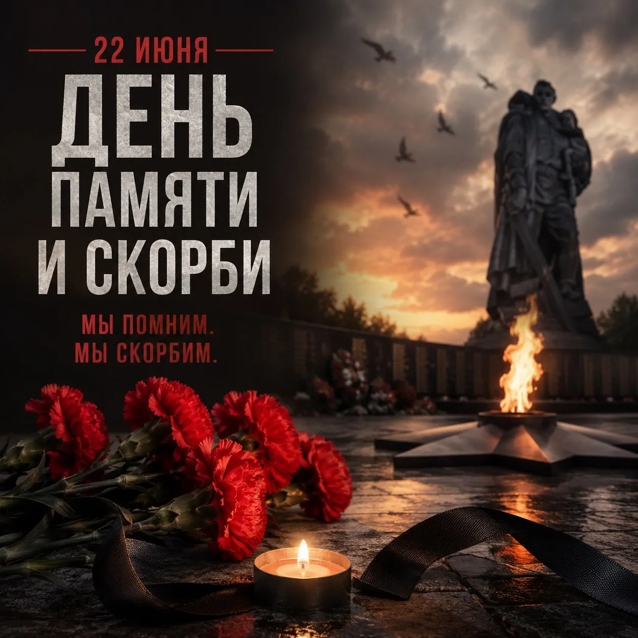 🕯22 июня — День памяти и скорби.

В этот день в 1941 году началась Великая Отечественная война. В 4