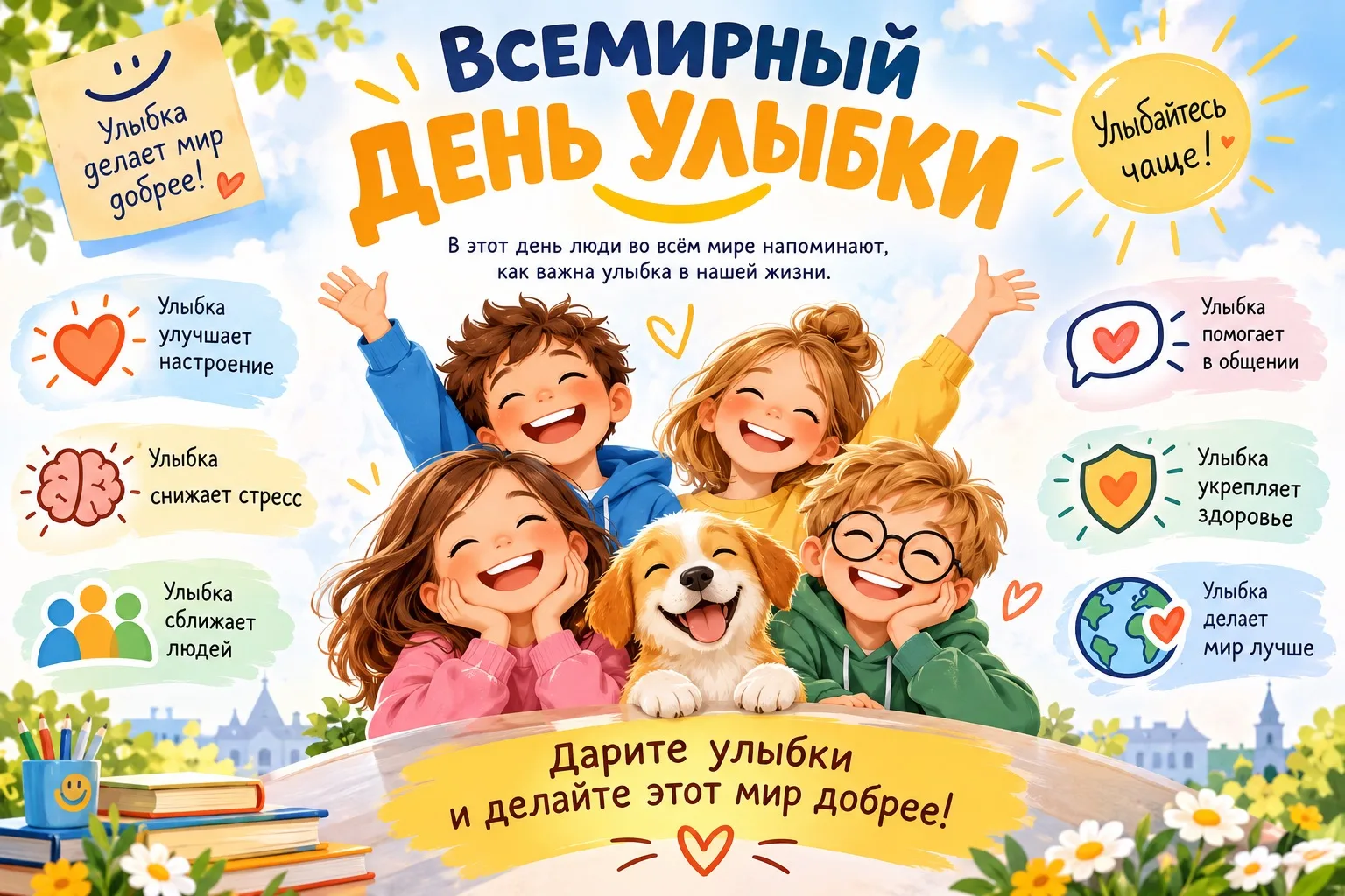 😊 Всемирный день улыбки!