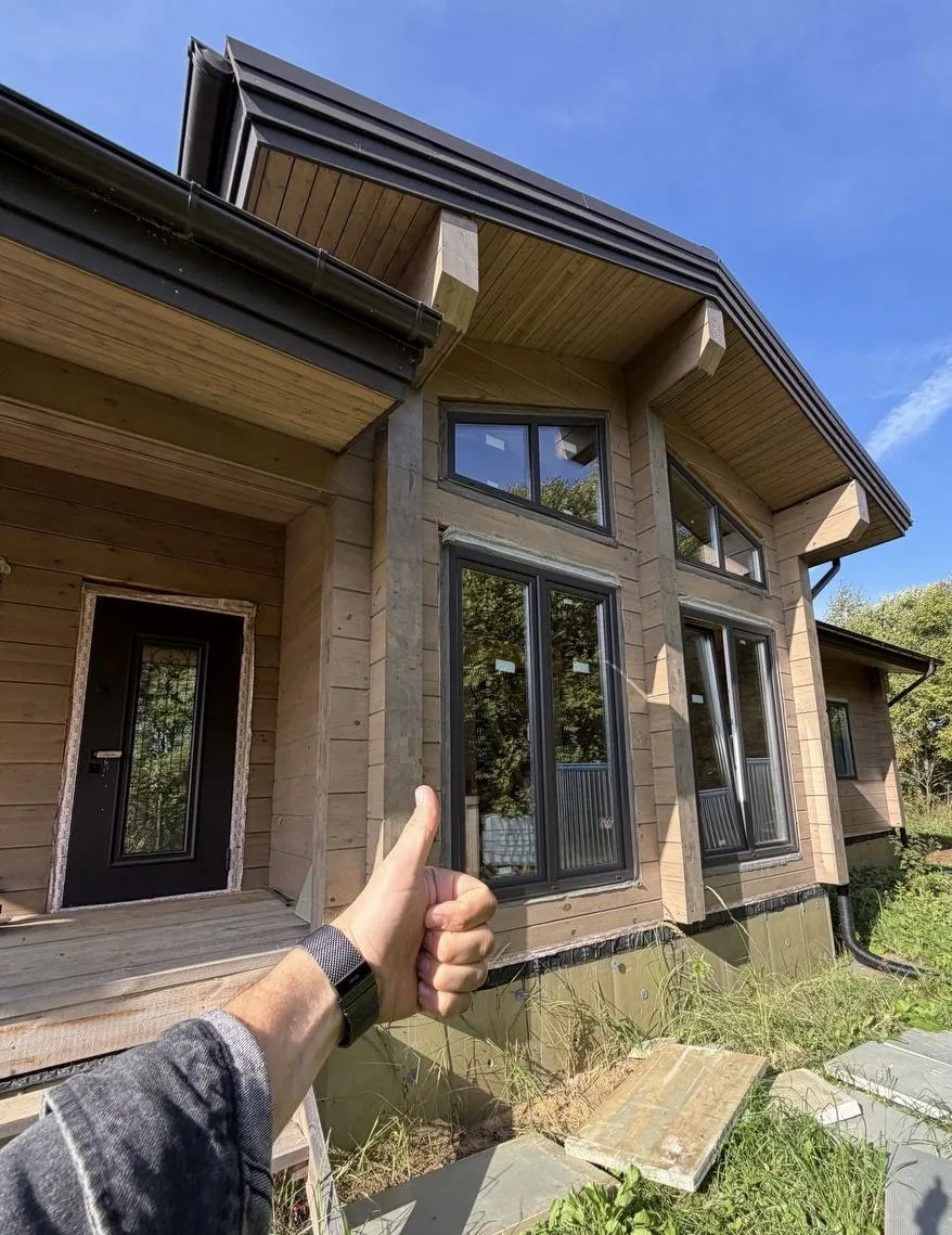 Очередной объект в работе — проект из клеёного бруса 🏡
