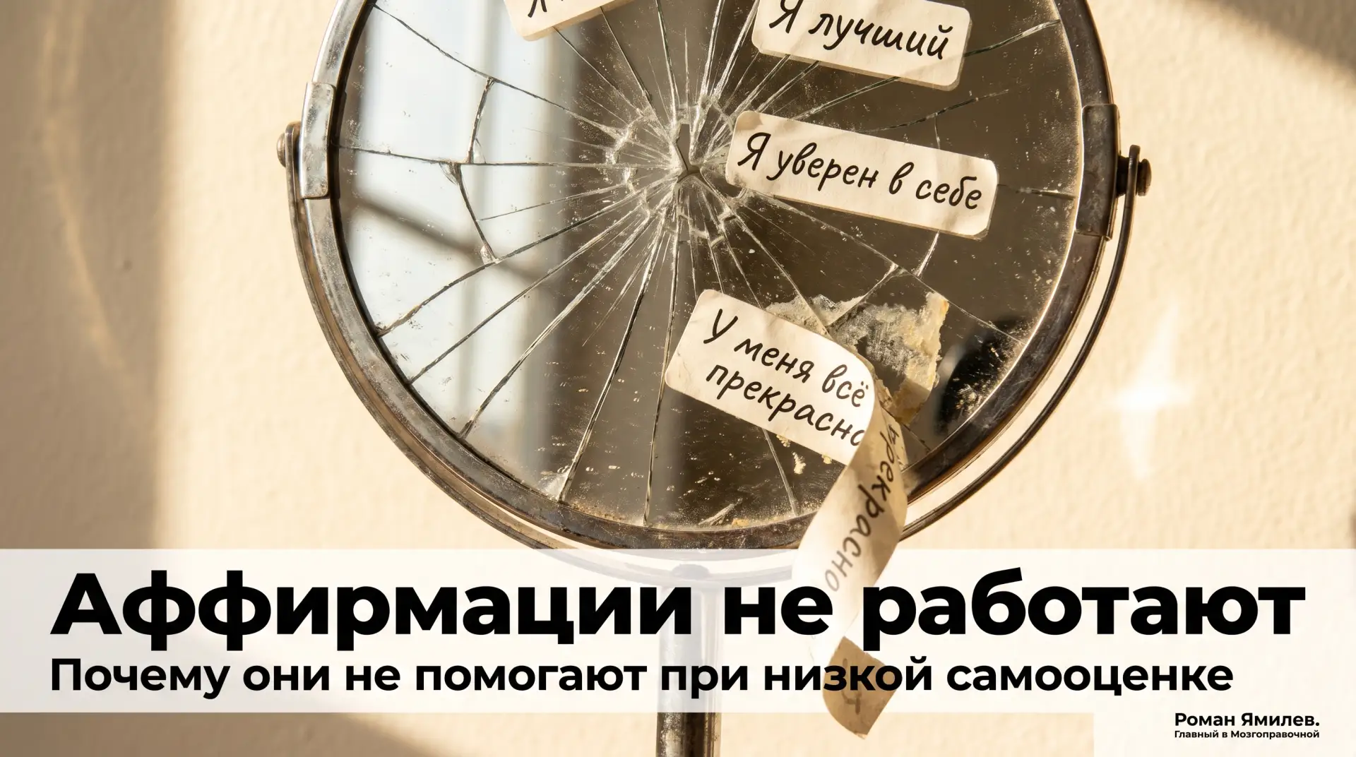 Аффирмации и низкая самооценка: плохой союз

Тут такое дело, булки-пчёлки: если от фразы «я великоле