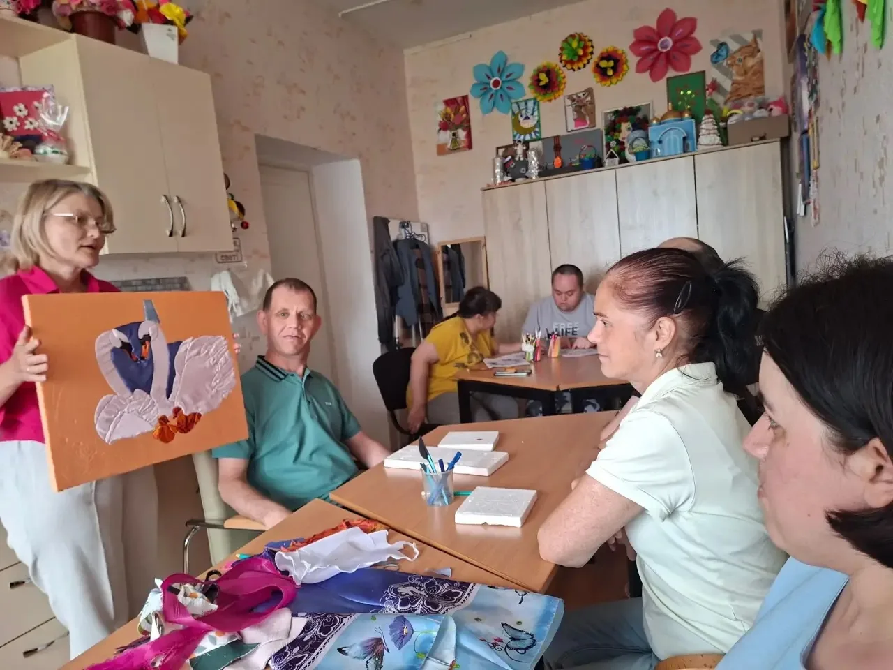 🌸Занятие по технологии кинусайга в отделении дневного пребывания.
 
✅В отделении дневного пребывани