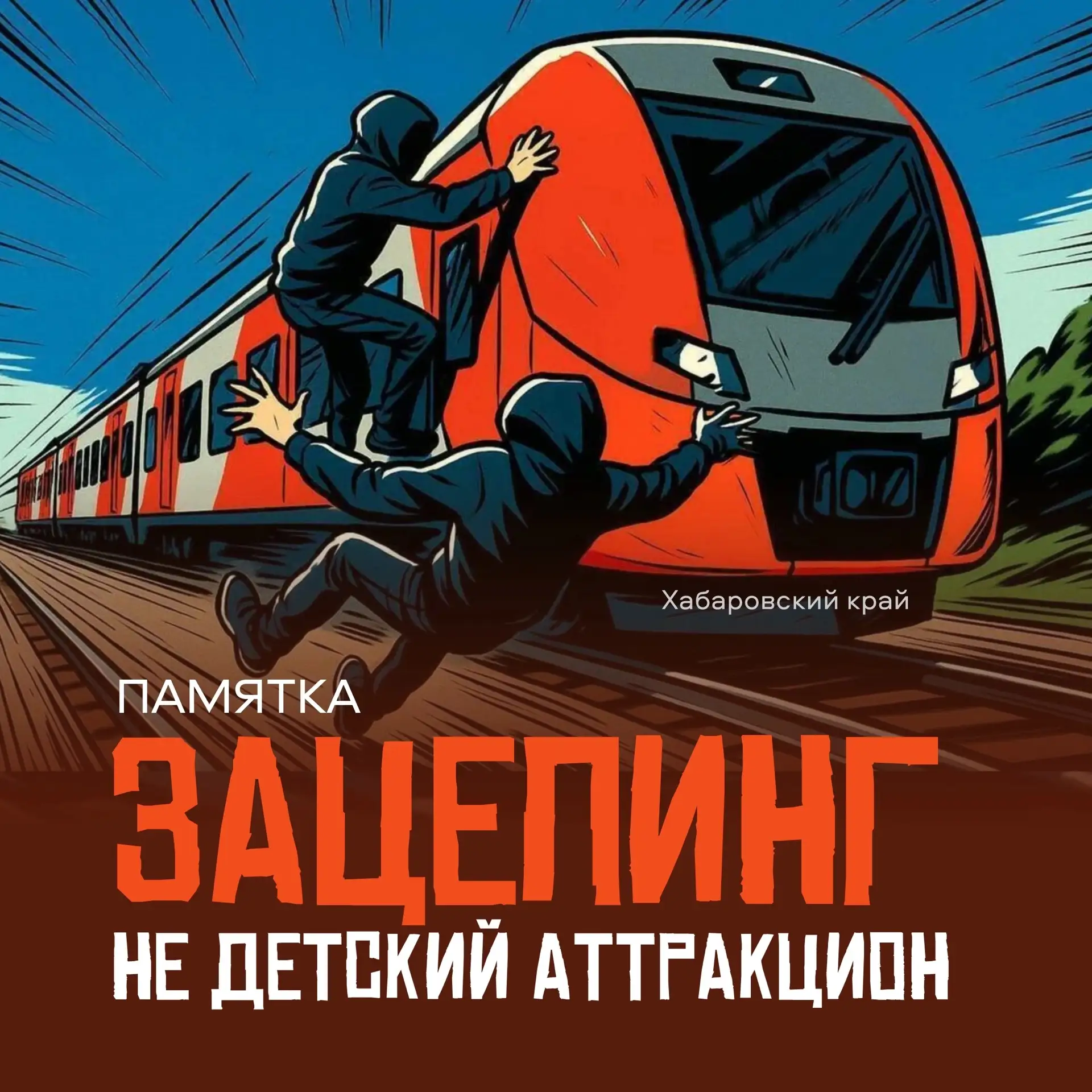 🔴  Зацепинг - не детский аттракцион 

Опасные трюки на транспорте — не игра и не проверка смелости.
