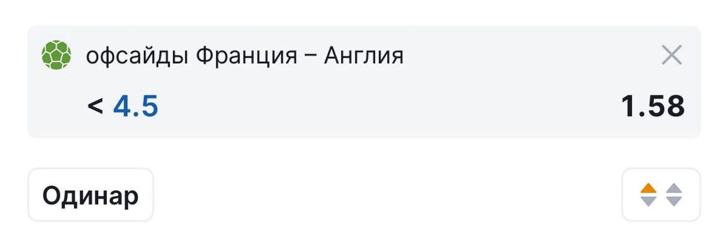 По офсайдам здесь статистика выглядит максимально убедительно:

✅Франция 6+/1-по ставке TM 4.5 офсай