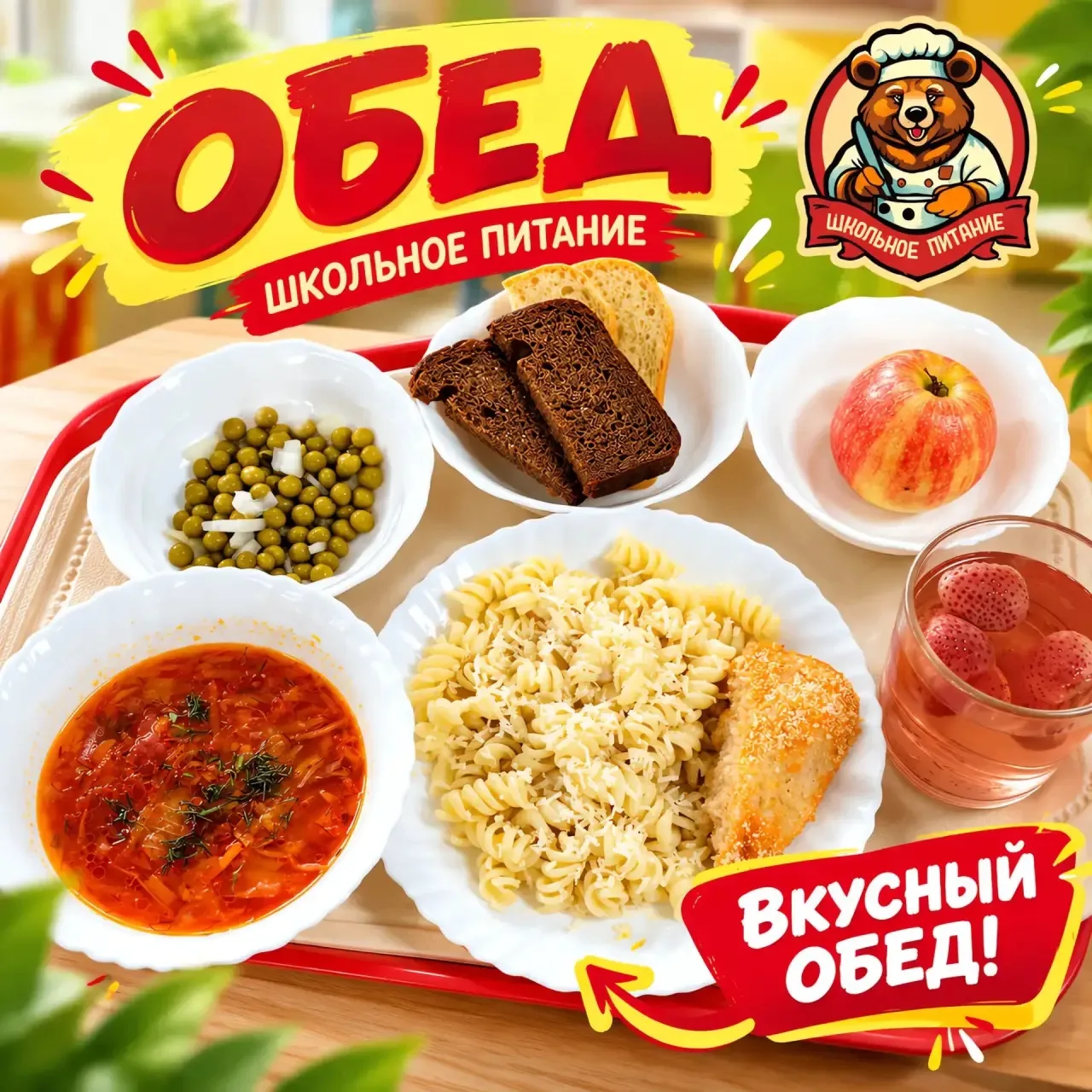 Обед дня: вкусно и полезно ✅
