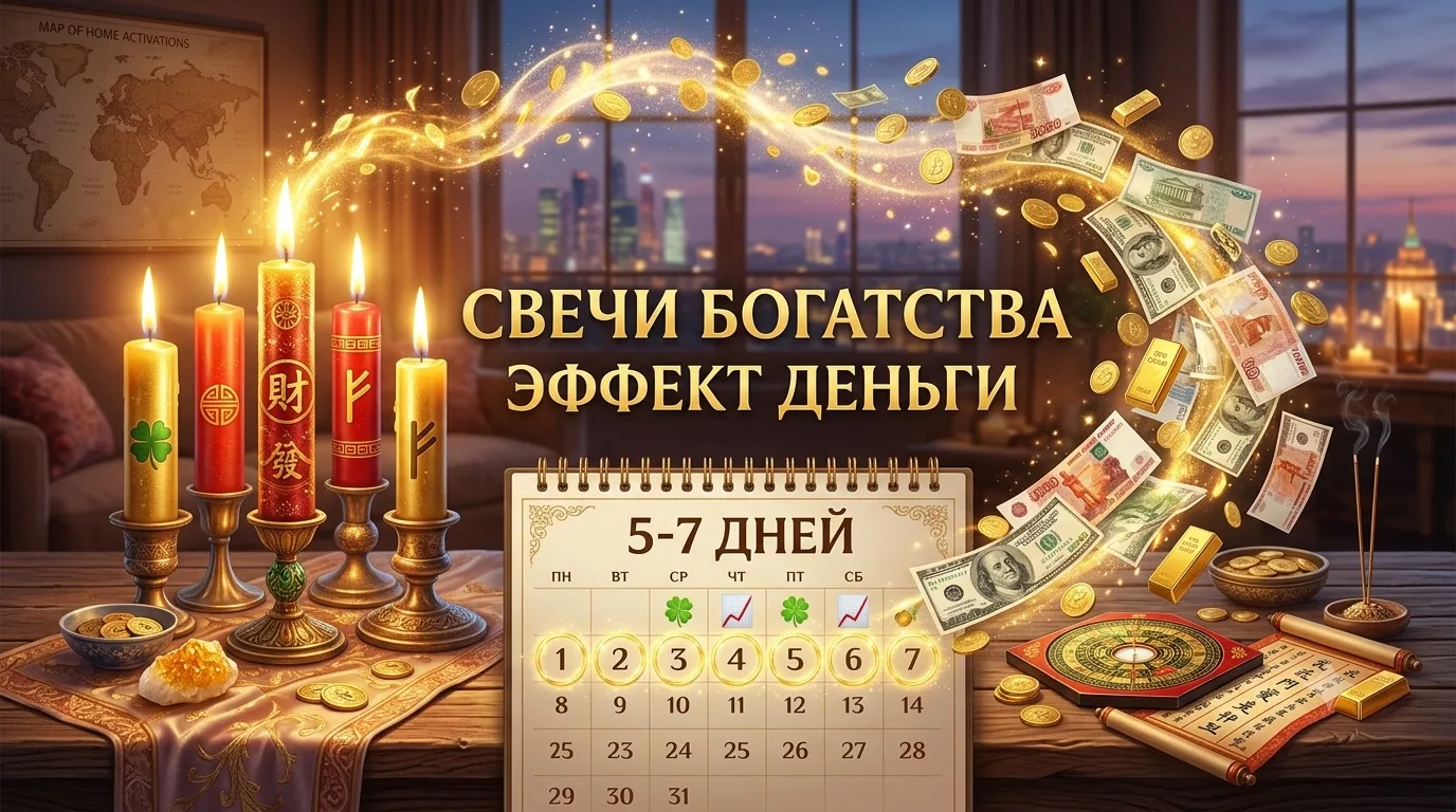 Почему эффект «ДЕНЬГИ» от одной свечи длится именно 5–7 дней?