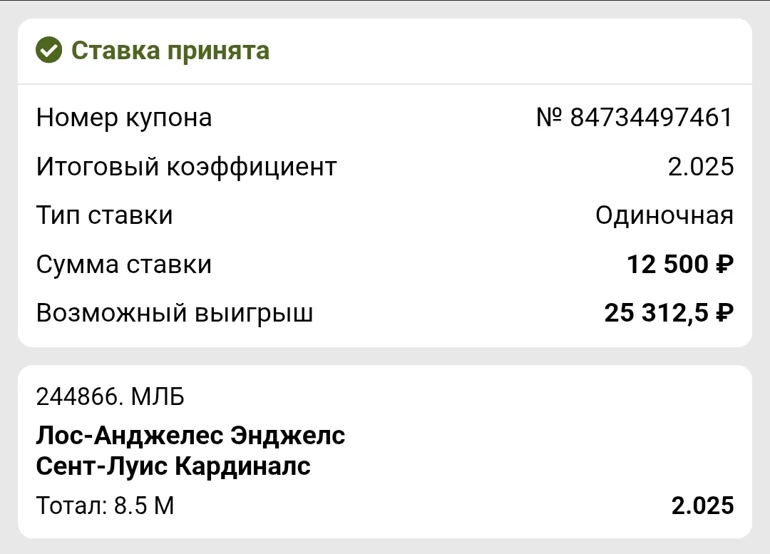 Бейсбол ⚾