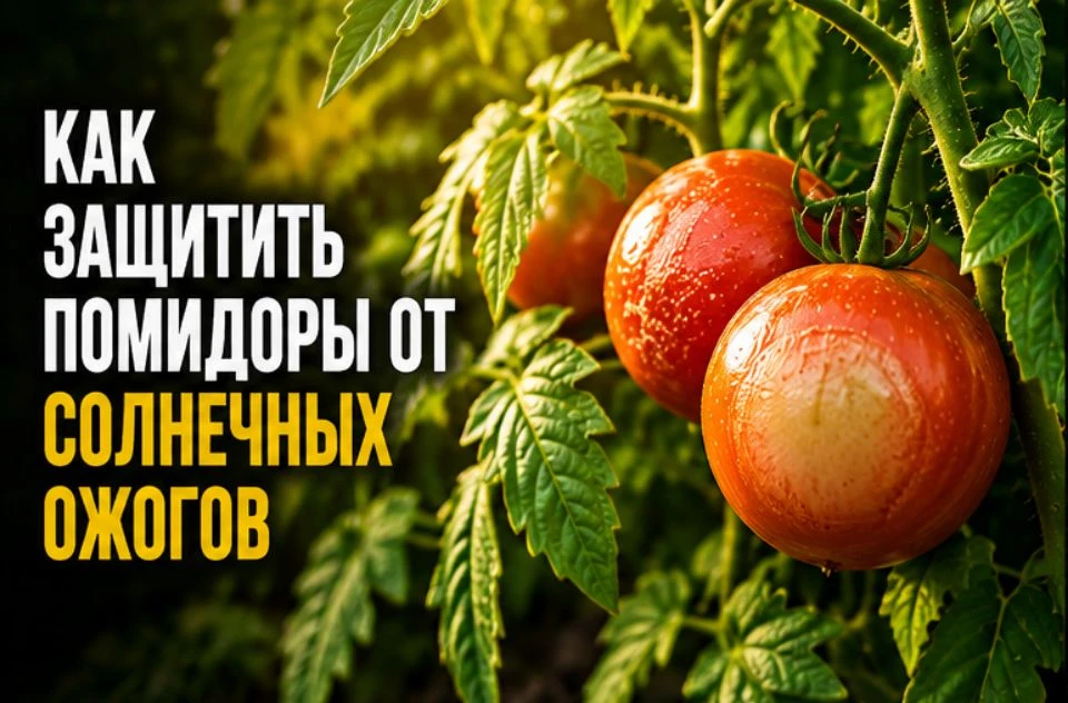 Как защитить помидоры от солнечных ожогов