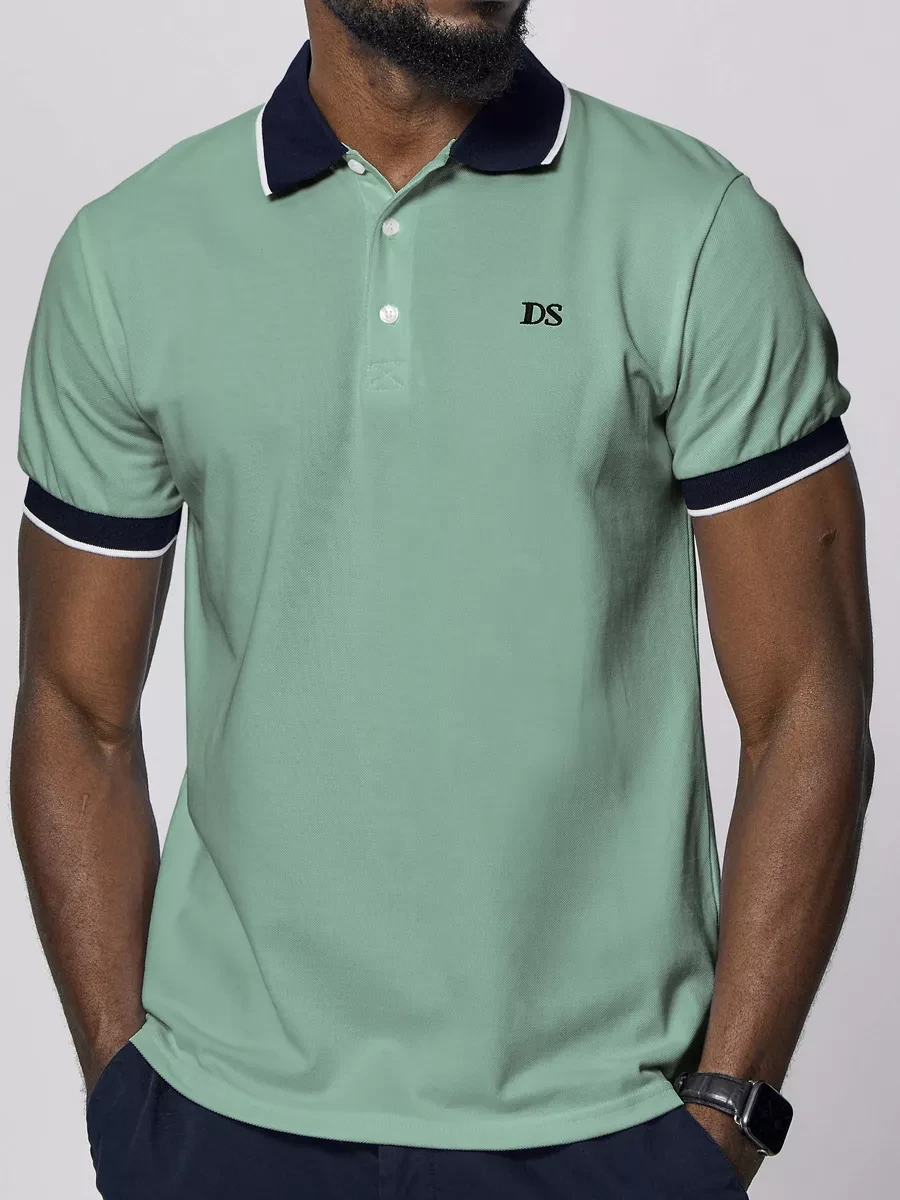 ⚡️ Футболка поло мужское с коротким рукавом хлопок, Descanso