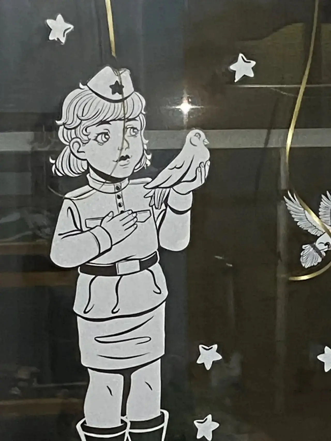 🌟 Ключагин Михаил, ученик 7 класса, присоединился к акции «Окна Победы»! 🌟