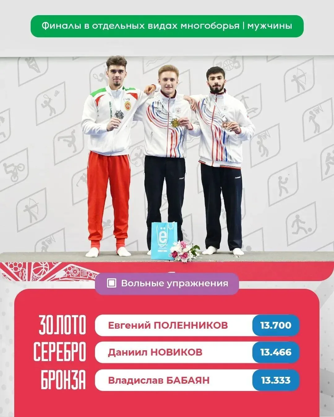 ✨ Волжский гимнаст завоевал бронзу Спартакиады народов России в Казани