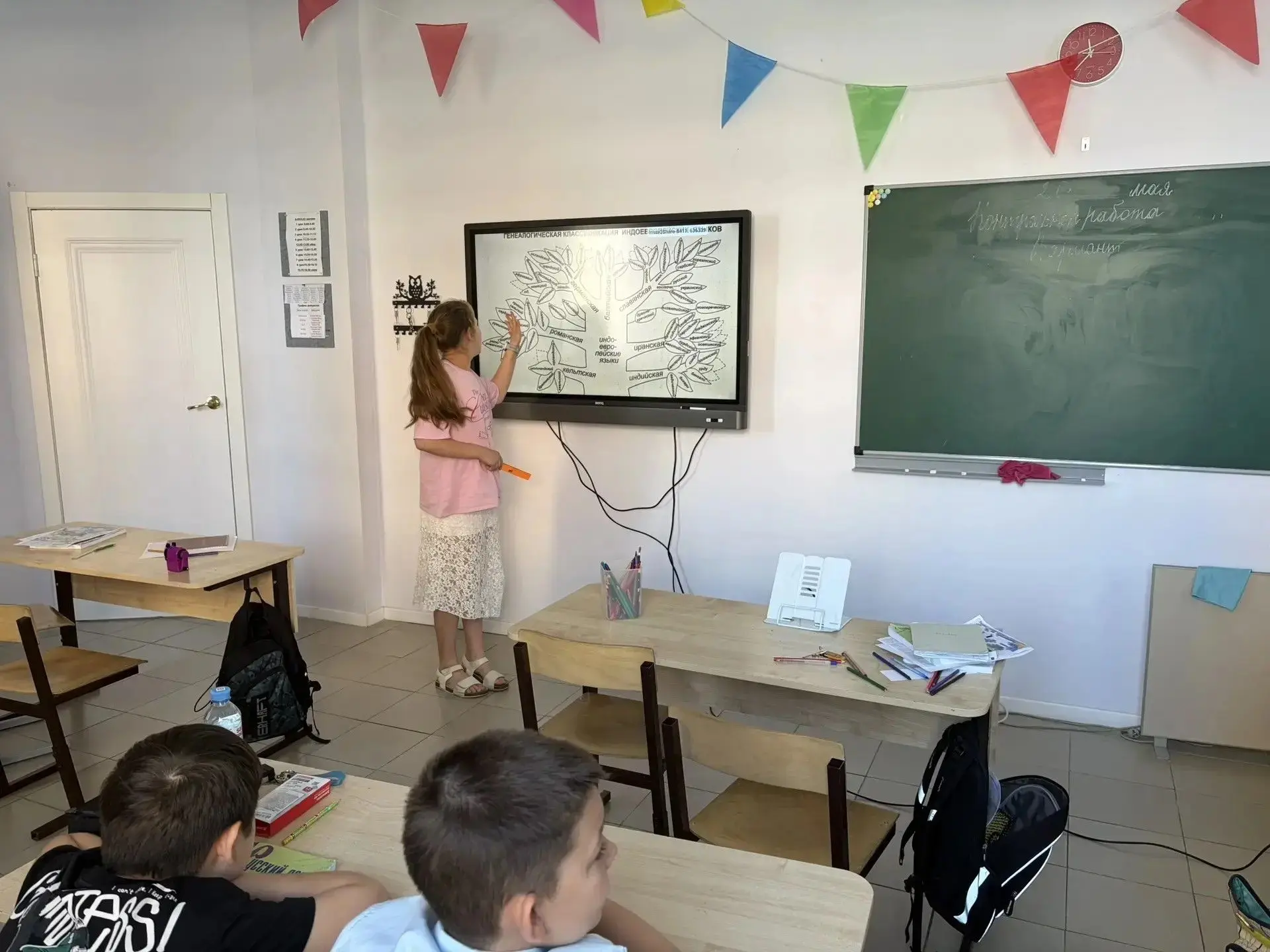 Сегодня в 5 «В» классе прошло тематическое мероприятие, посвящённое Дню славянской пись...
