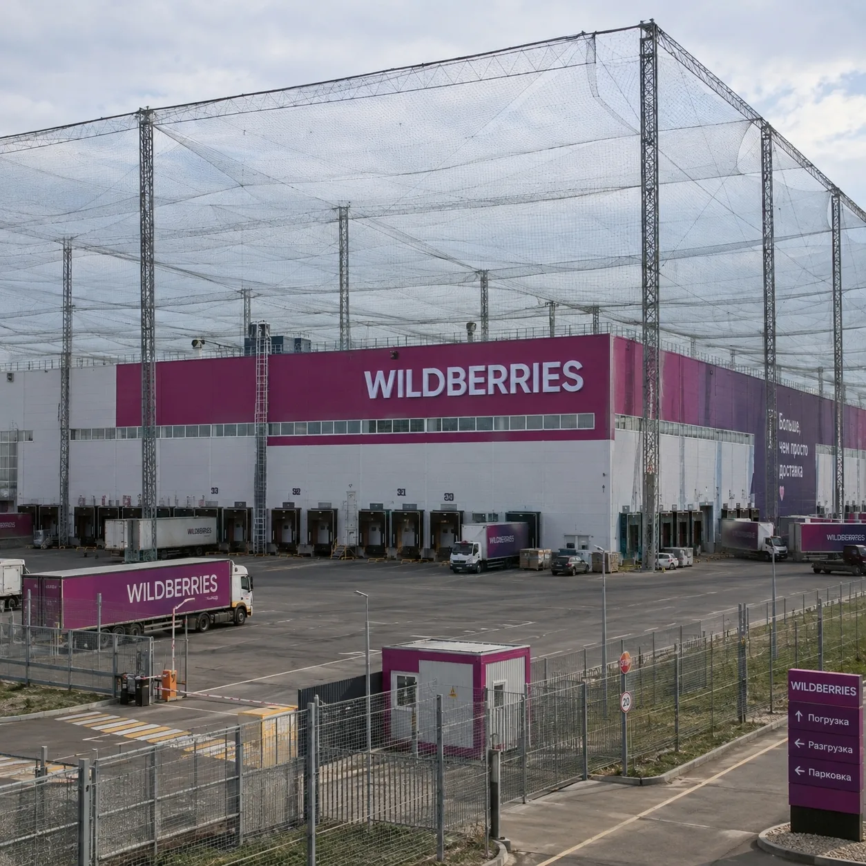 Wildberries закупит почти полмиллиона квадратных метров антидроновой сетки