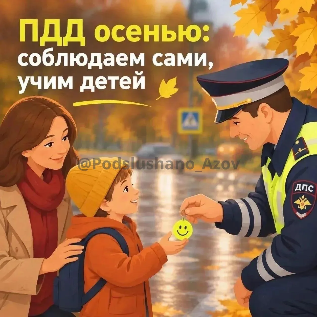 Давайте позаботимся о безопасности наших детей и сделаем эту осень по-настоящему спокой...